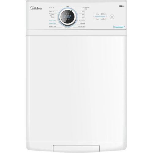 Midea MF100T60B/W-HU fehér, felültöltős, max.1000ford., 6 kg, mosógép