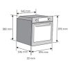 Candy FCP825XL E0/E fekete-inox, beépíthető, sütőtér: 70L, sütő