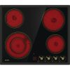 Gorenje EC642CLB fekete, beépíthető, elektromos üvegkerámia, főzőzóna: 4, beépíthető méret: 56cm, főzőlap