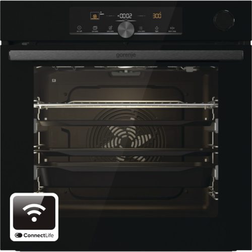 Gorenje BPSA6747A08BGWI fekete, beépíthető, sütőtér: 77L, grill, légkeverés, sütő