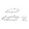 Whirlpool WL B5860 AL fekete, beépíthető, indukciós, főzőzóna: 4, beépíthető méret: 56cm, főzőlap