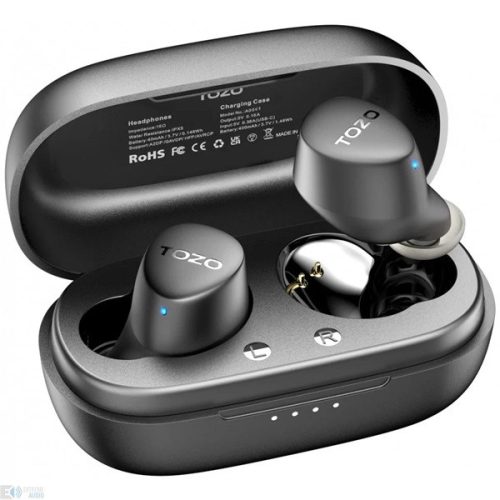 TOZO Agile Dots True Wireless Bluetooth fekete fülhallgató